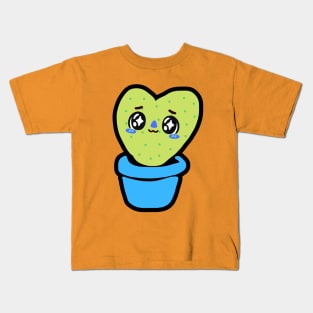 Heart Cactus Kawaii Kids T-Shirt